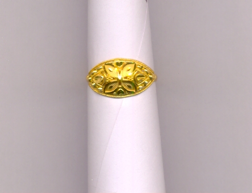 GOLD RING LADIES PLAIN FANCY