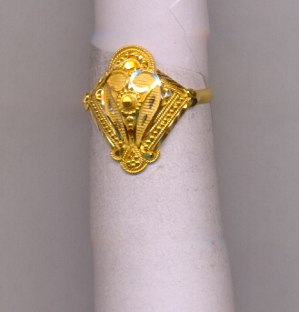 GOLD RING LADIES PLAIN FANCY