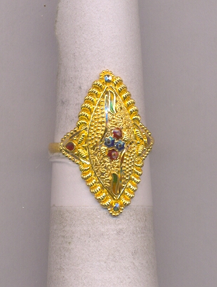 GOLD RING LADIES PLAIN FANCY