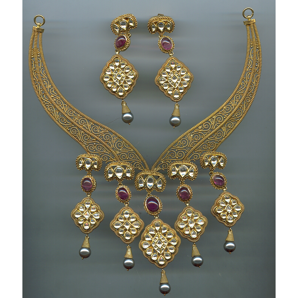 GOLD HALF SET ROUND ANTIQUE