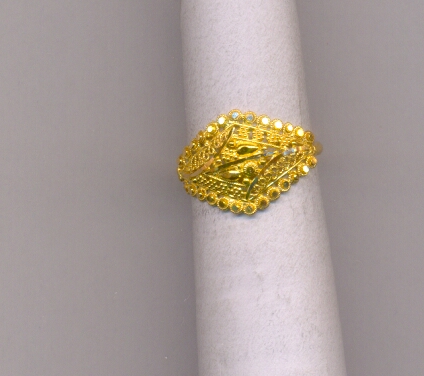 GOLD RING LADIES PLAIN FANCY