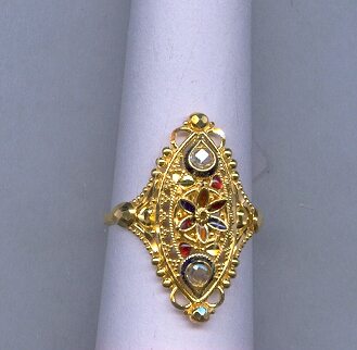 GOLD RING LADIES PLAIN FANCY