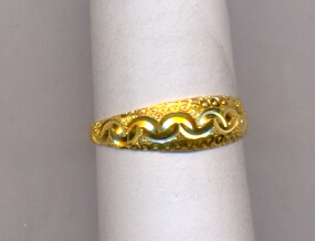 GOLD RING LADIES PLAIN FANCY
