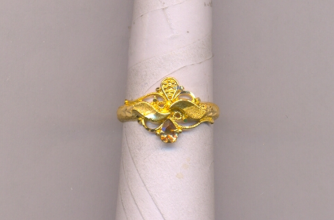 GOLD RING LADIES PLAIN FANCY
