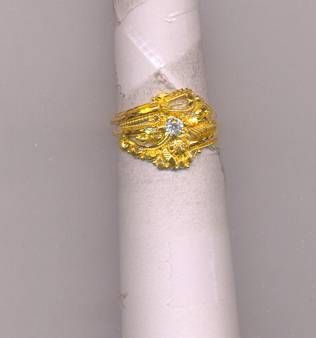 GOLD RING LADIES PLAIN FANCY