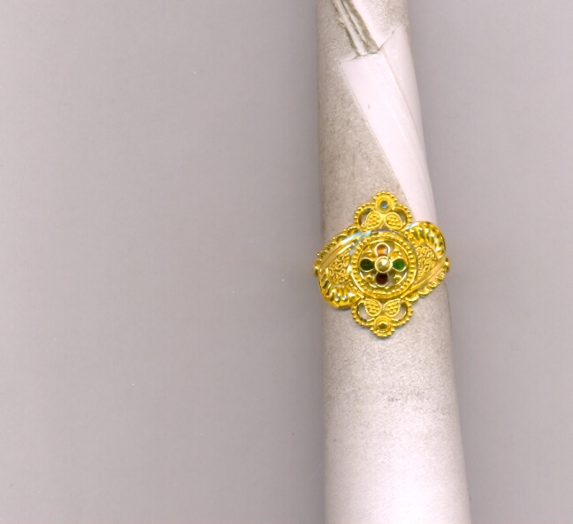 GOLD RING LADIES PLAIN FANCY