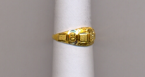 GOLD RING LADIES PLAIN FANCY
