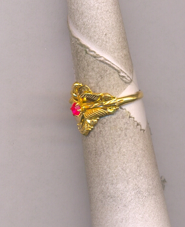 GOLD RING LADIES PLAIN FANCY