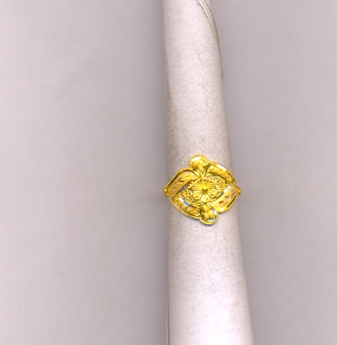 GOLD RING LADIES PLAIN FANCY