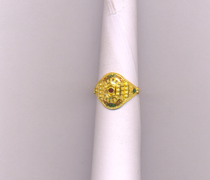 GOLD RING LADIES PLAIN FANCY