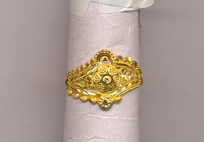 GOLD RING LADIES PLAIN FANCY