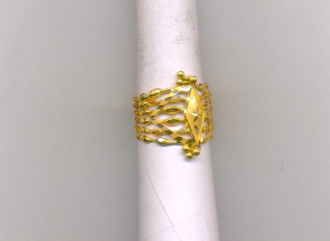 GOLD RING LADIES PLAIN FANCY