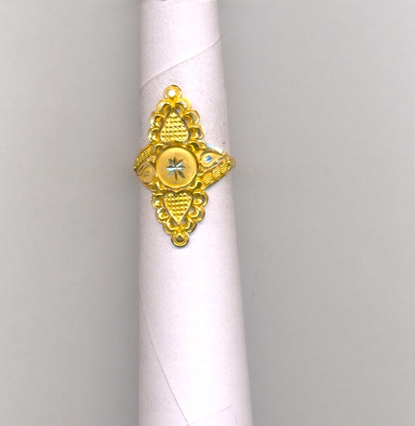 GOLD RING LADIES PLAIN FANCY