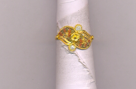 GOLD RING LADIES PLAIN FANCY