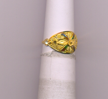 GOLD RING LADIES PLAIN FANCY