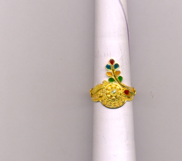 GOLD RING LADIES PLAIN FANCY