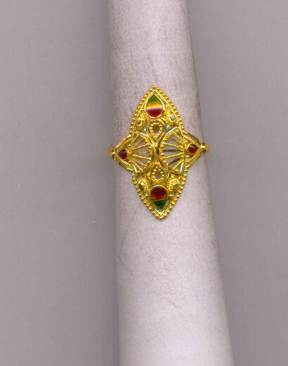GOLD RING LADIES PLAIN FANCY