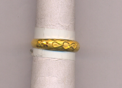GOLD RING LADIES PLAIN FANCY