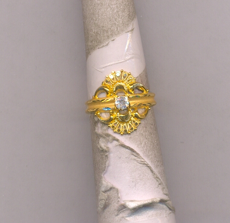 GOLD RING LADIES PLAIN FANCY