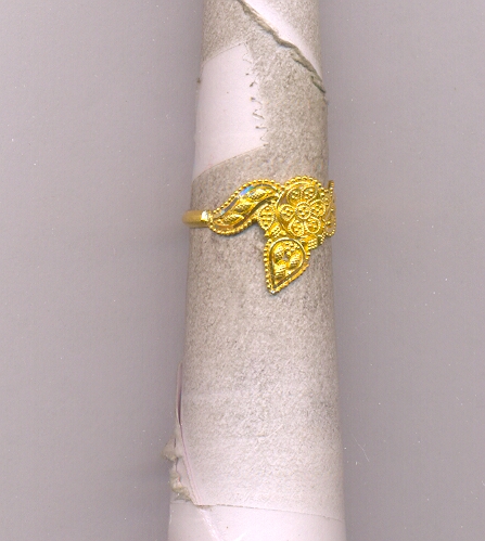 GOLD RING LADIES PLAIN FANCY