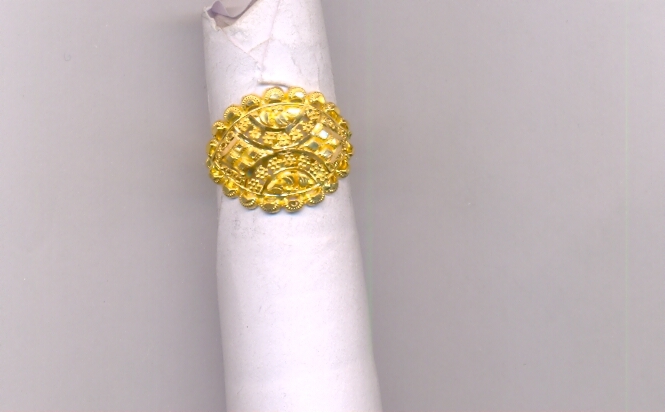 GOLD RING LADIES PLAIN FANCY