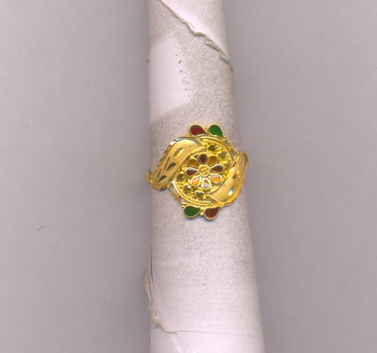 GOLD RING LADIES PLAIN FANCY
