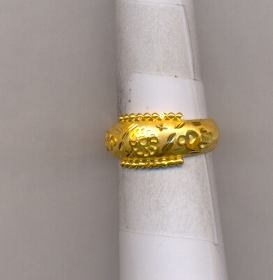 GOLD RING LADIES PLAIN FANCY