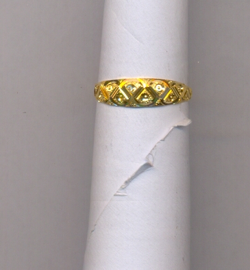 GOLD RING LADIES PLAIN FANCY