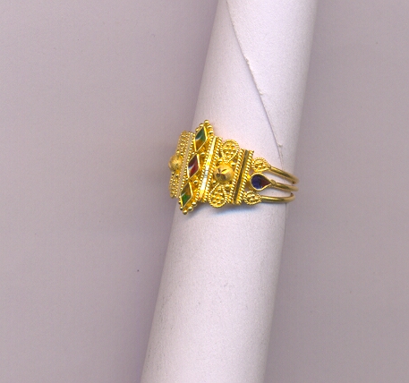 GOLD RING LADIES PLAIN FANCY