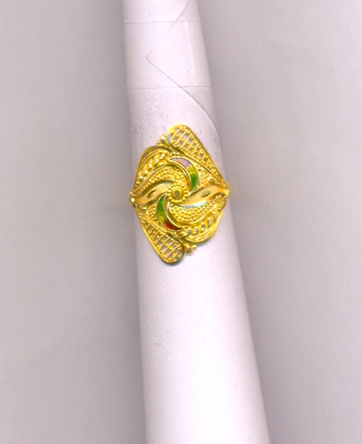 GOLD RING LADIES PLAIN FANCY