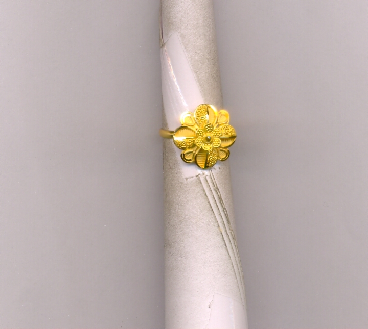 GOLD RING LADIES PLAIN FANCY