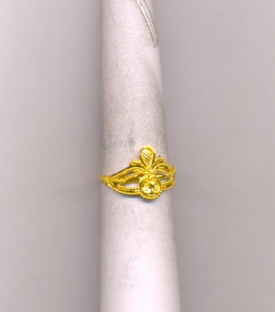 GOLD RING LADIES PLAIN FANCY
