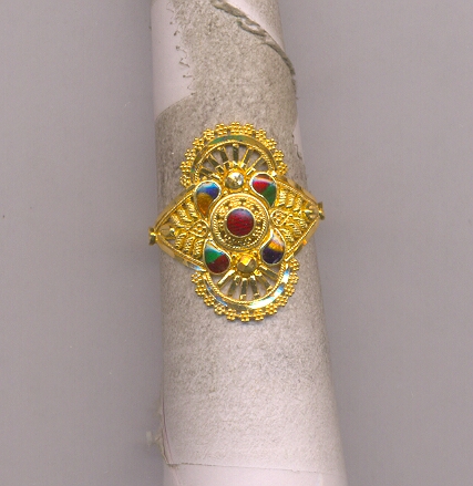 GOLD RING LADIES PLAIN FANCY