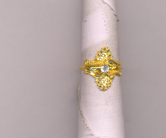 GOLD RING LADIES PLAIN FANCY