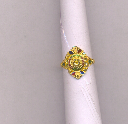 GOLD RING LADIES PLAIN FANCY