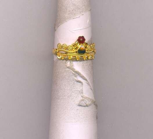 GOLD RING LADIES PLAIN FANCY