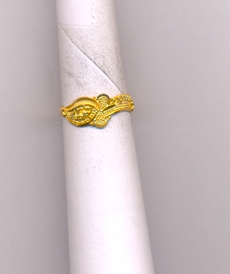 GOLD RING LADIES PLAIN FANCY