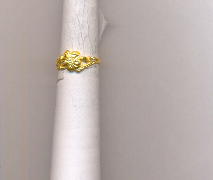 GOLD RING LADIES PLAIN FANCY