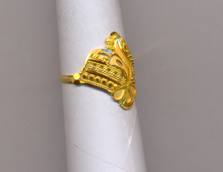 GOLD RING LADIES PLAIN FANCY