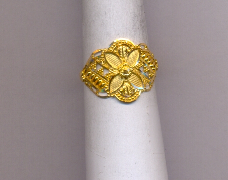 GOLD RING LADIES PLAIN FANCY