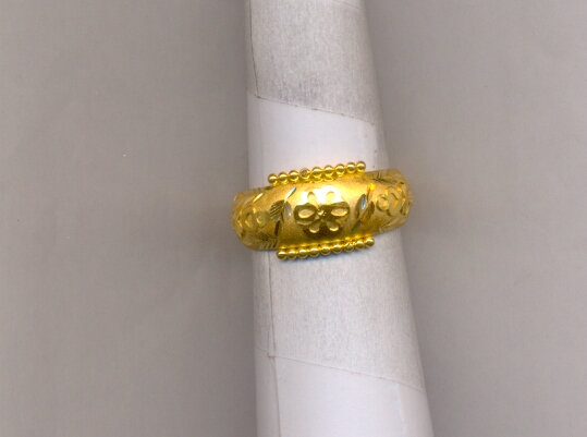 GOLD RING LADIES PLAIN FANCY