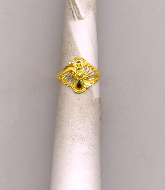 GOLD RING LADIES PLAIN FANCY