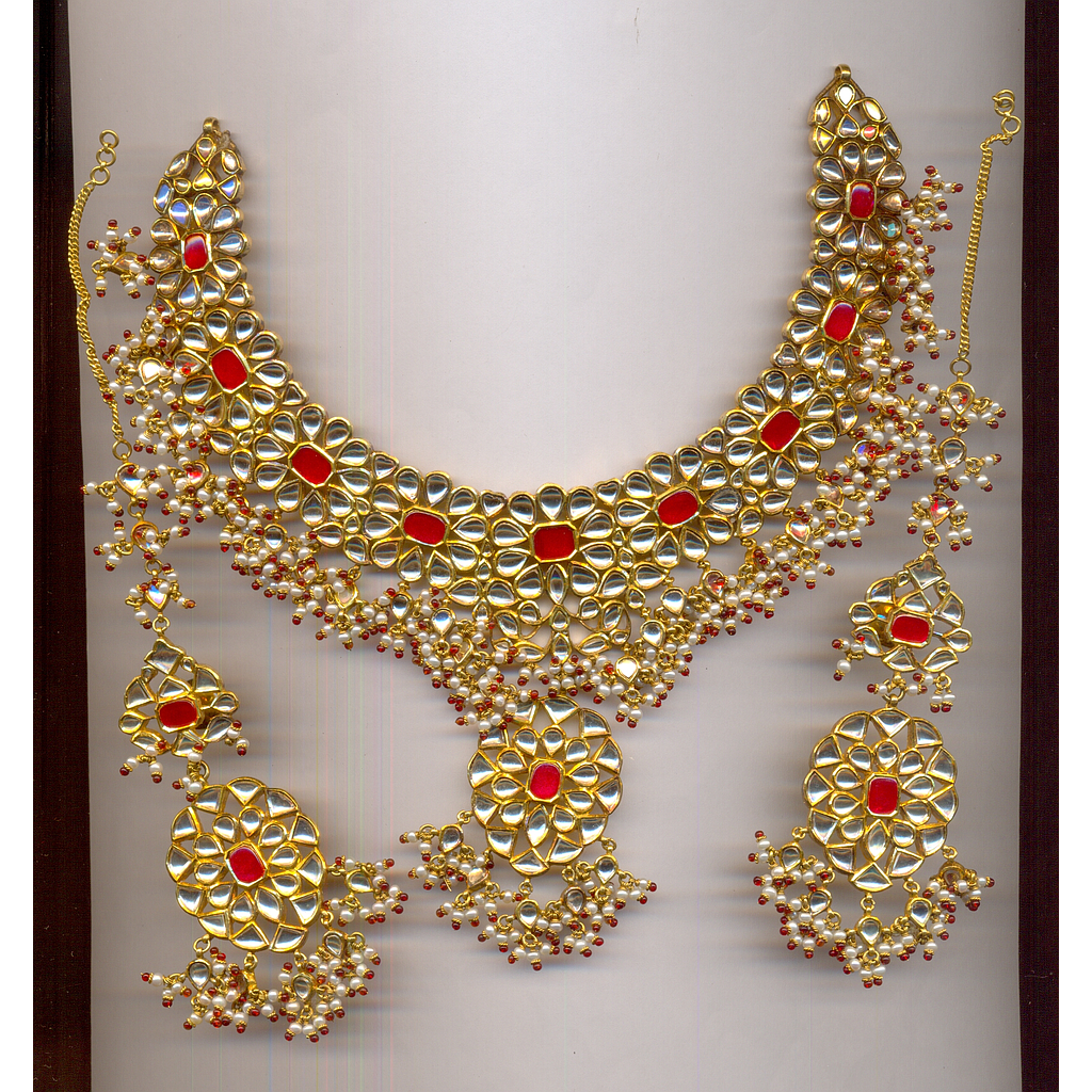 GOLD HALF SET KUNDAN