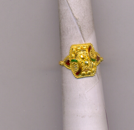 GOLD RING LADIES PLAIN FANCY