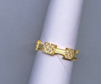 GOLD RING LADIES PLAIN FANCY