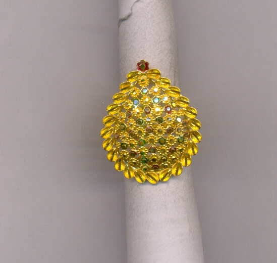 GOLD RING LADIES PLAIN FANCY
