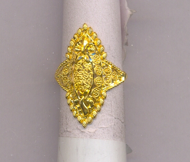 GOLD RING LADIES PLAIN FANCY