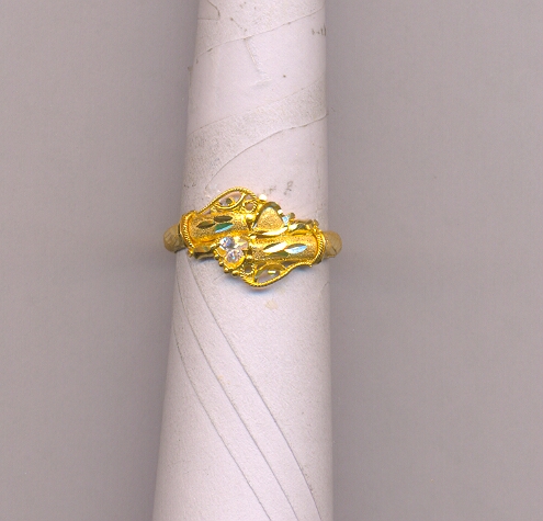 GOLD RING LADIES PLAIN FANCY