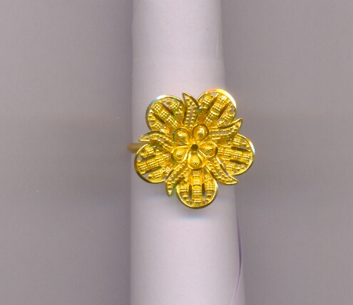 GOLD RING LADIES PLAIN FANCY