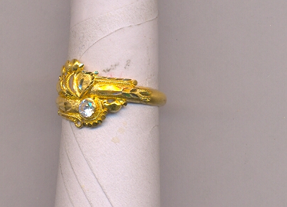 GOLD RING LADIES PLAIN FANCY